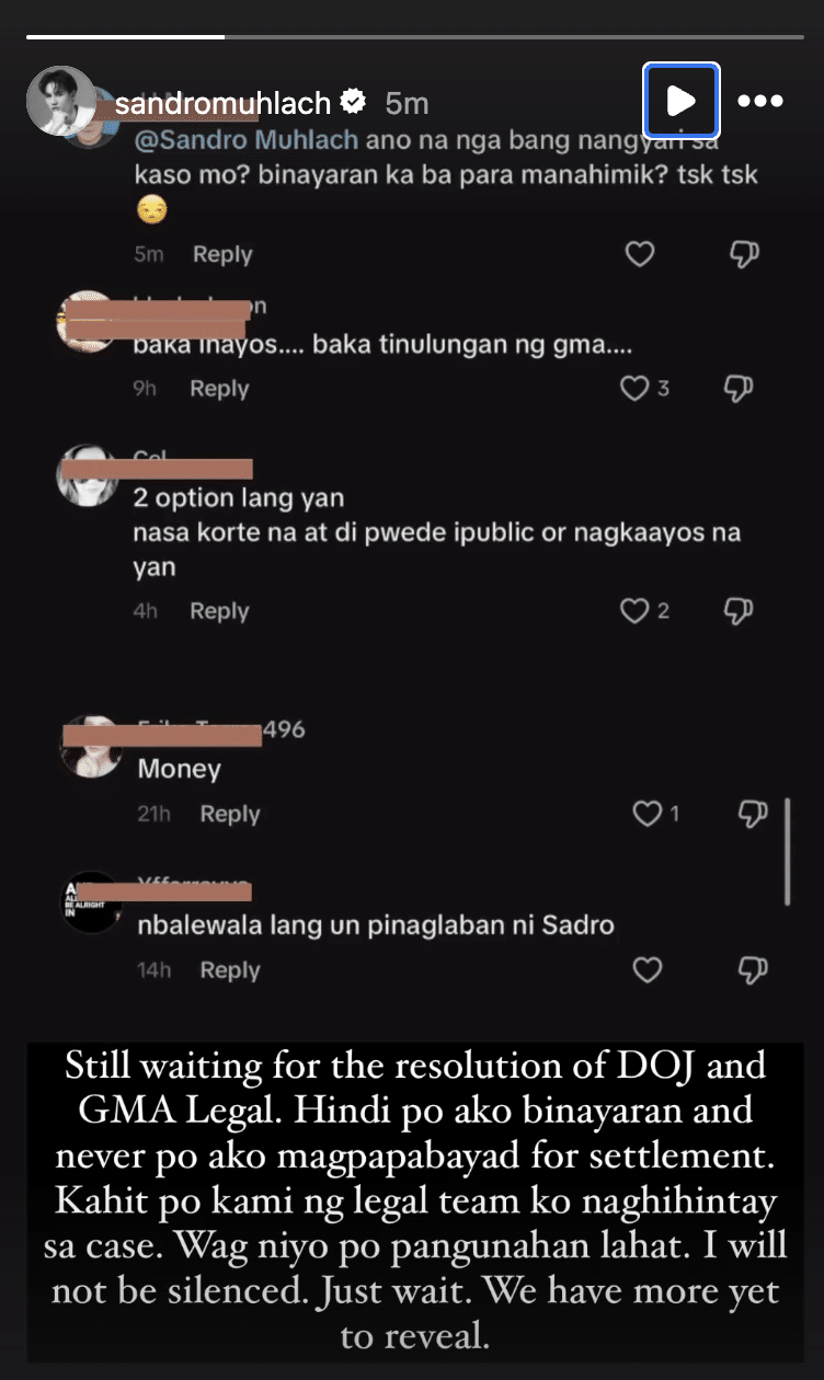 Sandro Muhlach on sexual abuse case vs GMA contractors